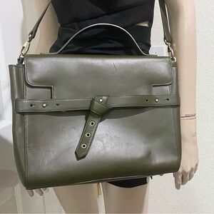 MELI MELO Polly Satchel Green Leather Italian Bag